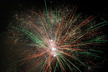 fireworks in the skyの写真素材