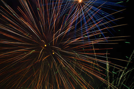 fireworks in the skyの写真素材