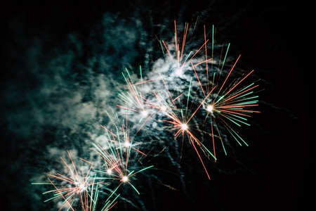 fireworks in the skyの写真素材
