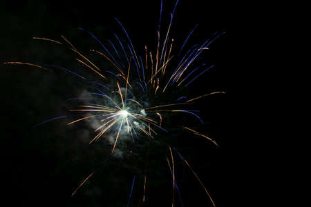 fireworks in the skyの写真素材