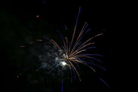fireworks in the skyの写真素材
