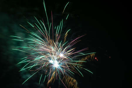 fireworks in the skyの写真素材