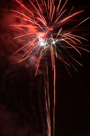 fireworks in the skyの写真素材