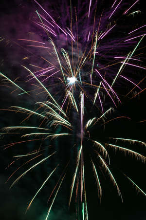 fireworks in the skyの写真素材