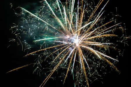 fireworks in the skyの写真素材