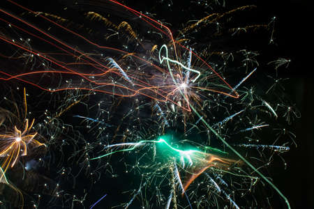 fireworks in the skyの写真素材