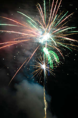 fireworks in the skyの写真素材