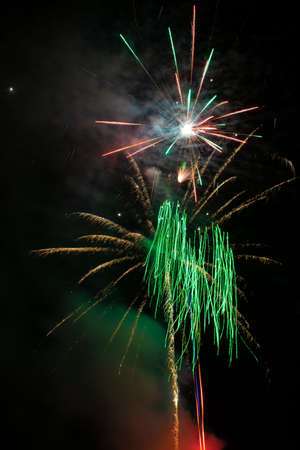 fireworks in the skyの写真素材