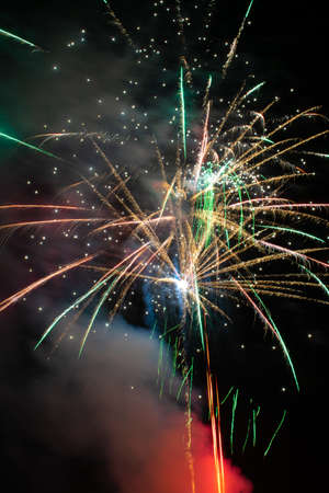 fireworks in the skyの写真素材