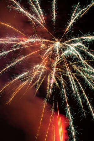 fireworks in the skyの写真素材