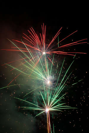 fireworks in the skyの写真素材