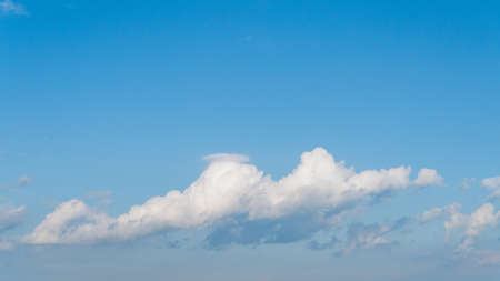 The vast blue sky and clouds skyの写真素材
