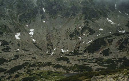 Landscape at the top of the Retezat mountains. Romania, Hunedoara.の写真素材