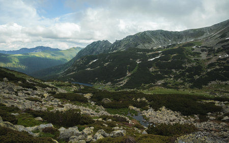 Landscape at the top of the Retezat mountains. Romania, Hunedoara.の写真素材