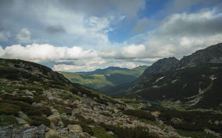 Landscape at the top of the Retezat mountains. Romania, Hunedoara.の写真素材