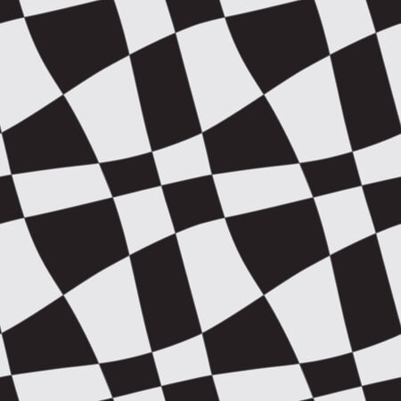 Seamless abstract geometric white and black chess ornamentのイラスト素材