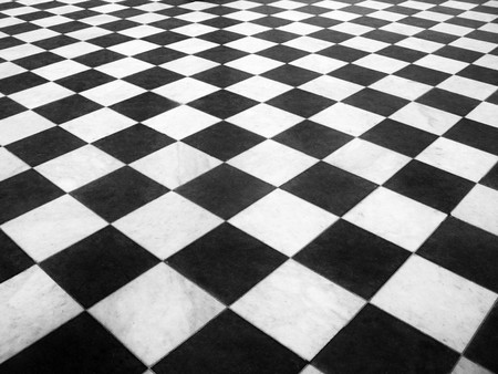 Chess marble floorの写真素材
