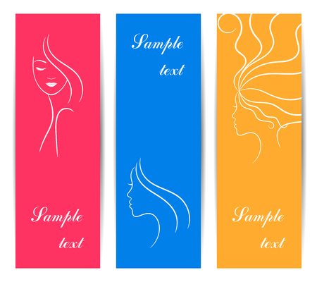 Vertical banners for spa and cosmetics salonのイラスト素材