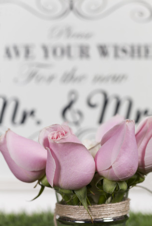 impressive wedding objects in different conceptの写真素材