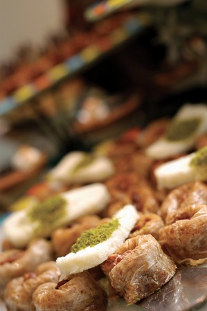 special sweet and cream with pistachioの写真素材