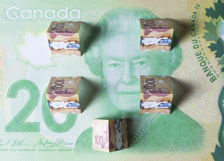 Canadian people want to buy a house but the mortgage credit interest are getting higher everyday.の写真素材