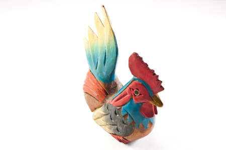 wood chickenの写真素材