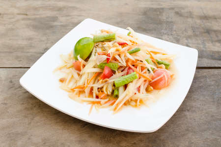 thailand papaya saladの写真素材