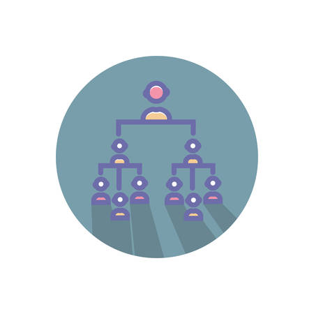 Hierarchy vector sign symbol. vector clean Hierarchy icon for website or mobile appsのイラスト素材