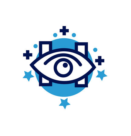 Eye icon- vector eye clinic or hospital signのイラスト素材