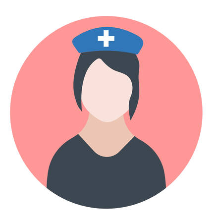 Medical doctor or nurse icon- vector medical doctor signのイラスト素材