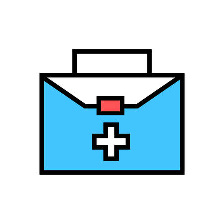 Medical and health care bag- vector Medical and health care bag iconのイラスト素材