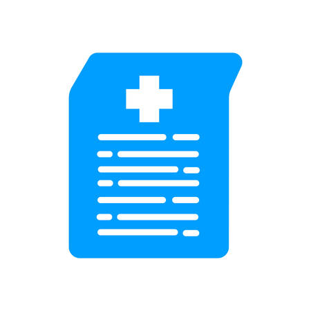 Medical history icon- Medical history vector icon for healthcare or medical service.のイラスト素材