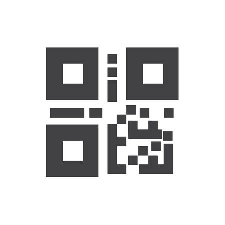 QR code, Bar code icon- vector editable QR code, Bar code icon for website and mobile apps