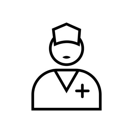 doctor, Nurse icon- vector doctor, nurse icon for website or mobileのイラスト素材
