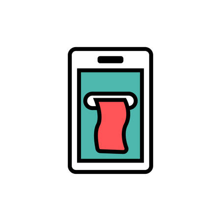 mobile payment icon- vector mobile payment editable icon for website and mobile apps.のイラスト素材