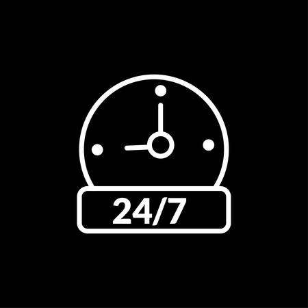 opening hour icon- Full editable opening hour vector icon for website or mobile.のイラスト素材