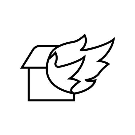 Home Fire icon. vector sign symbolのイラスト素材
