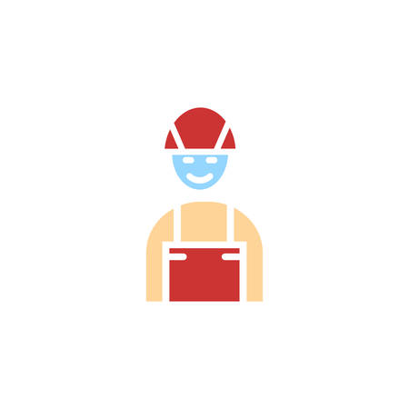 firefighter icon. vector sing symbolのイラスト素材