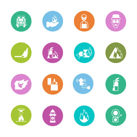 Fire brigade icon. vector sign symbolのイラスト素材