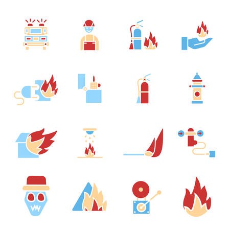Fire brigade icon. vector sign symbolのイラスト素材