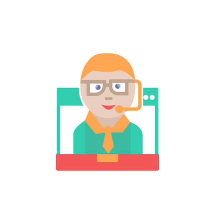 online support- vector online customer support sign and symbol.のイラスト素材