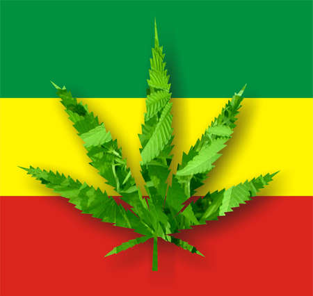 Cannabis leafの写真素材