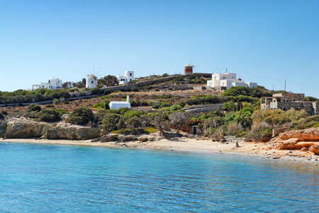 Apantima beach of Antiparos island in Cyclades, Greece
