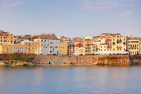 The old town of Corfu island, Greeceの写真素材