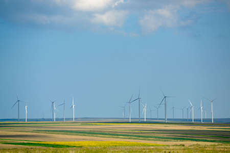eolian field and blue sky