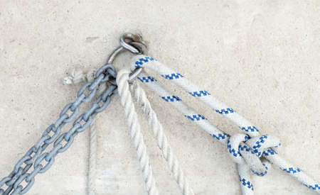 rope and chain security conceptの写真素材