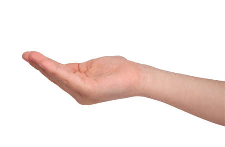 hand reaching out