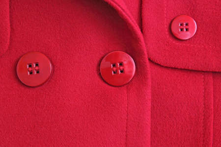  closeup of red coatの写真素材