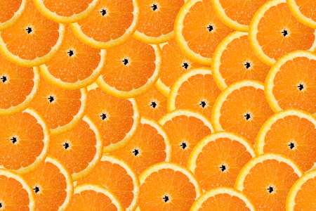 orange slices for background useの写真素材