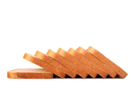 sliced toast bread on white